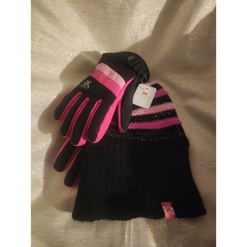 Zeroxposur 2 Piece Set Girls Hat and Glove Set Size L/XL NWT 3M Thinsulate